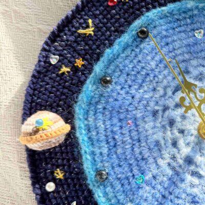 sky star crochet clock