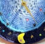 Handmade Galaxy Starry Sky Crochet Wall Clock Best Gift - Image 7