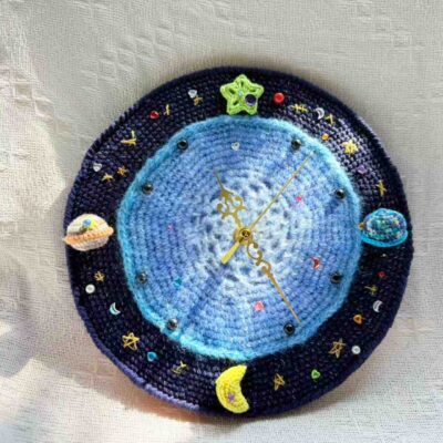 sky star crochet clock
