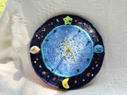 sky star crochet clock